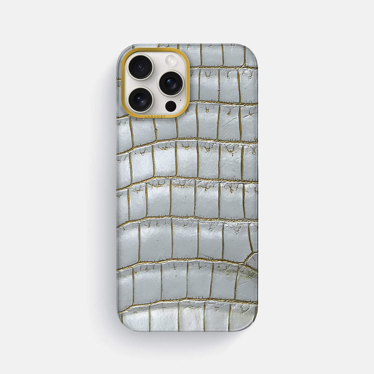 Arctic iPhone 16 Pro Max Classic Case Himalayan Crocodile with Gold Metal -1 | Arctic-Gold