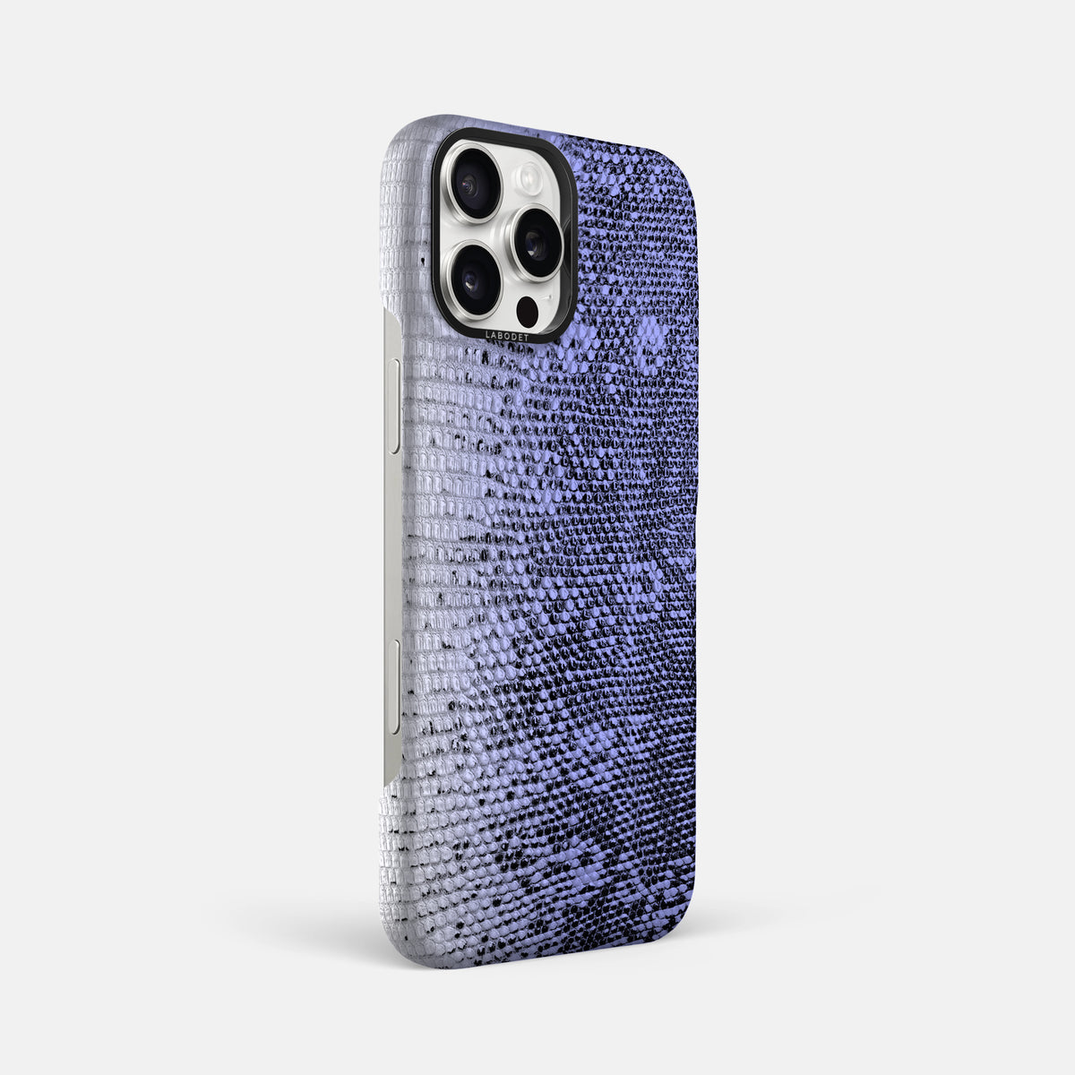 Navy-Blue iPhone 16 Pro Max Himalayan Lizard Classic Case with Black Metal -2 | Navy-Blue-Black