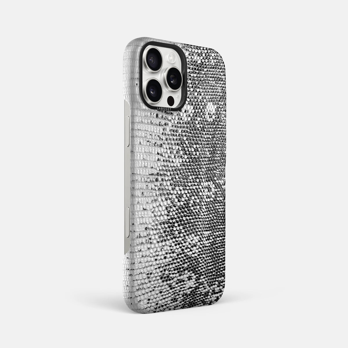 Dark iPhone 16 Pro Max Himalayan Lizard Classic Case with Black Metal -2 | Dark-Black
