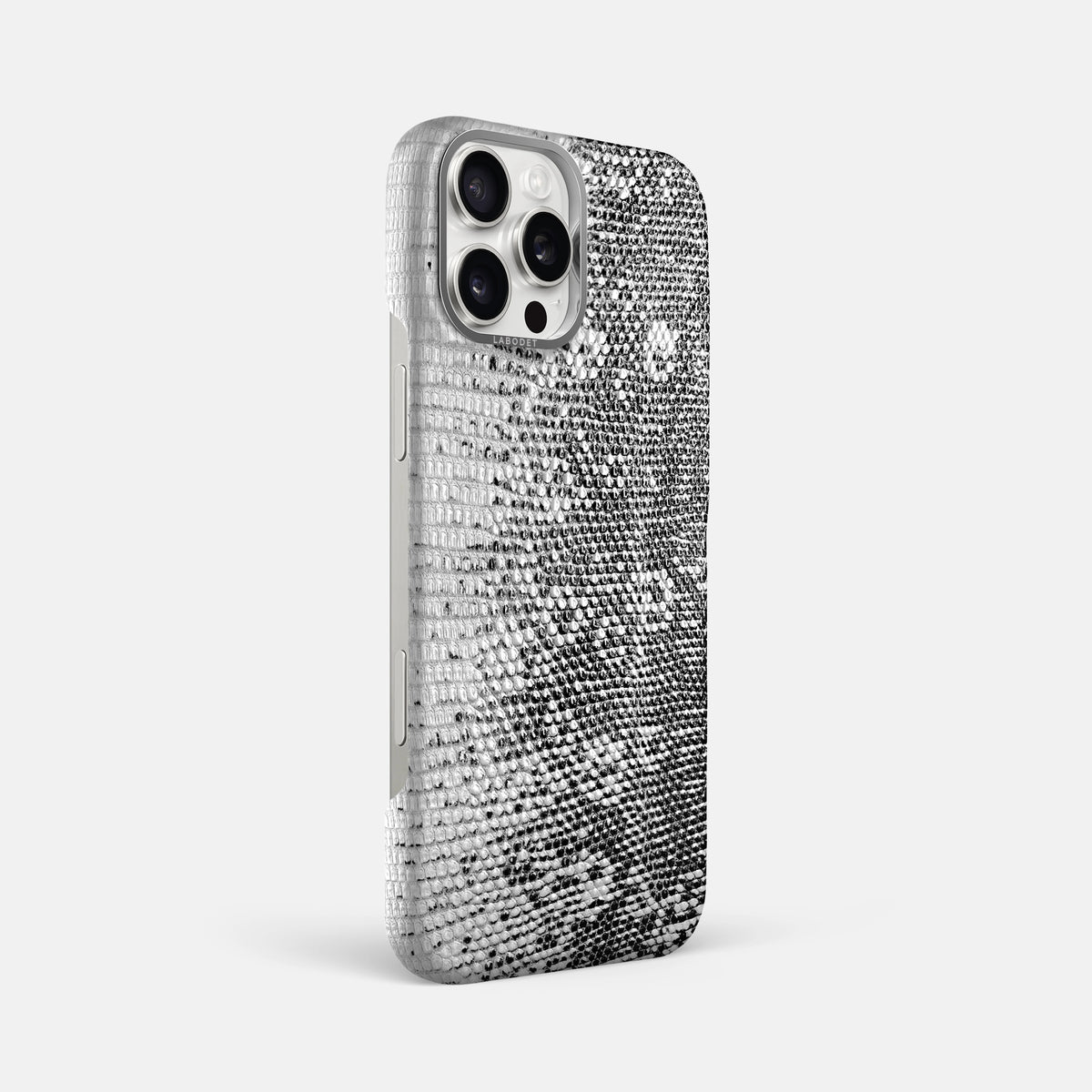 Dark iPhone 16 Pro Max Himalayan Lizard Classic Case with Steel Metal -2 | Dark-Steel