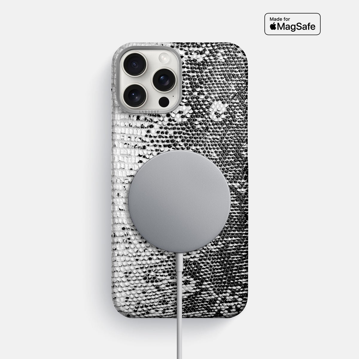 Dark iPhone 16 Pro Max Himalayan Lizard Classic Case with Steel Metal -5 | Dark-Steel
