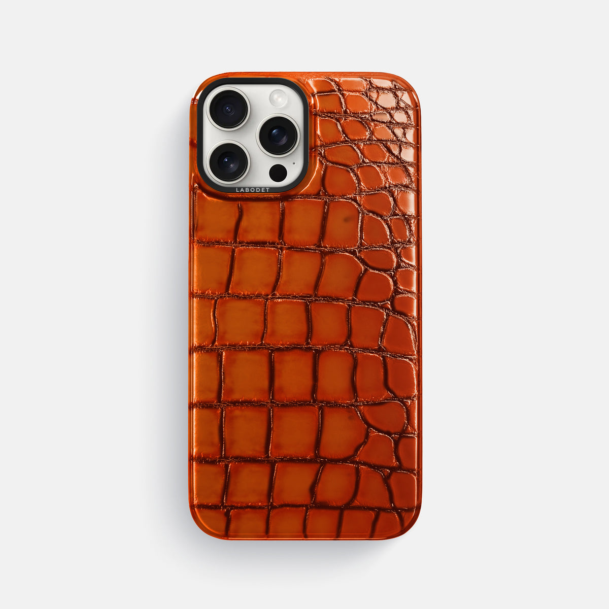 Clay-Court iPhone 16 Pro Max Classic Case Patina Alligator with Black Metal -1 | Clay-Court-Black