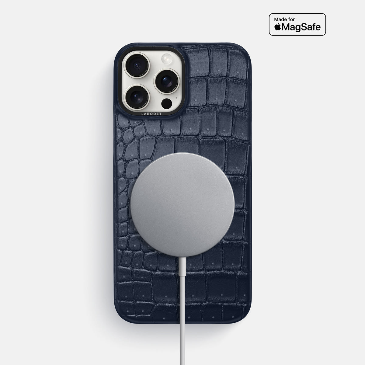 Deep Blue Sea iPhone 16 Pro Max Classic Case Porosus Crocodile with Black Metal -5 | Deep-Blue-Sea-Black