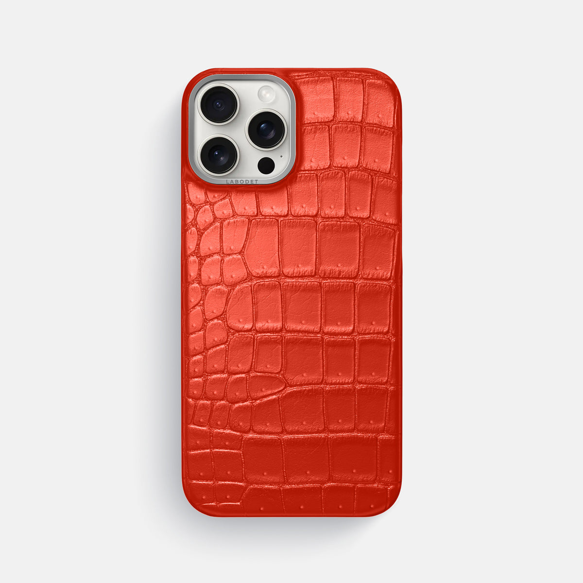 Rust iPhone 16 Pro Max Classic Case Porosus Crocodile with Steel Metal -1 | Rust-Steel