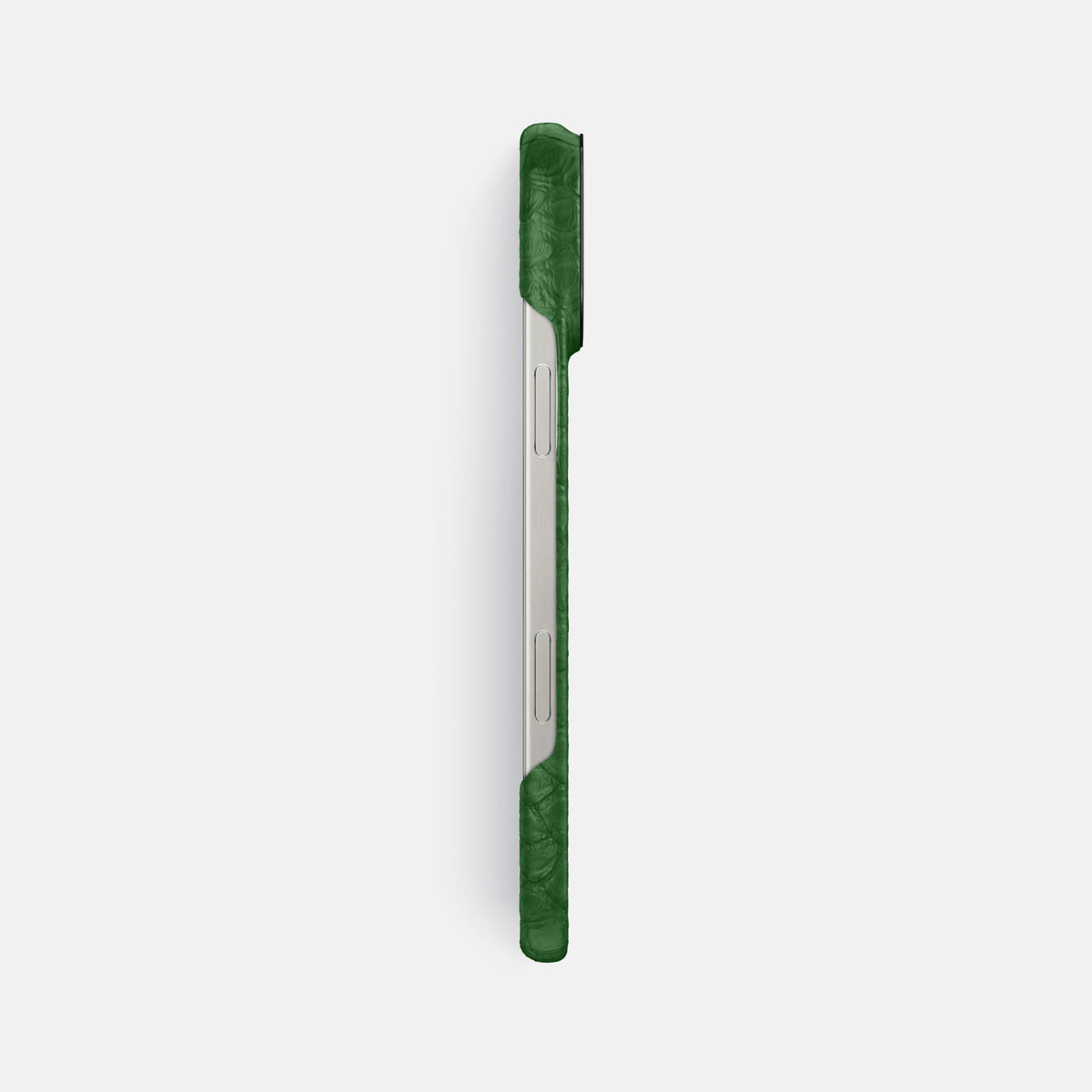 Green iPhone 16 Pro Max Classic Case Python with Black Metal -3 | Green-Black