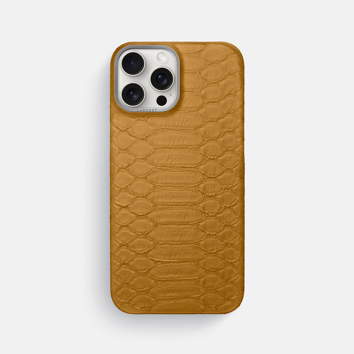 Honey iPhone 16 Pro Max Classic Case Python with Steel Metal -1 | Honey-Steel