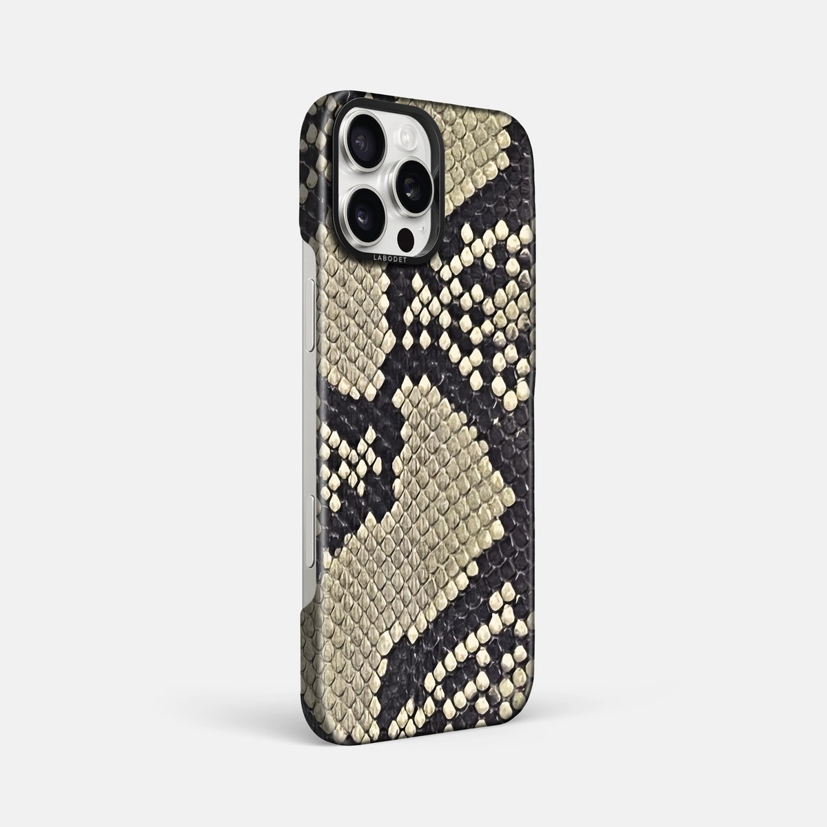 Savannah iPhone 16 Pro Max Classic Case In Python with Black Metal -2 | Savannah-Black