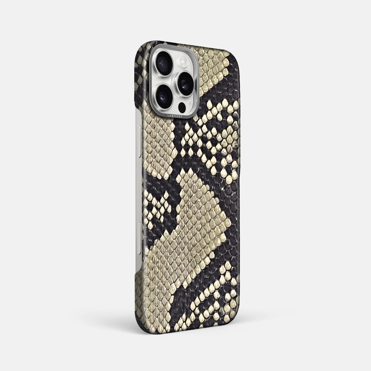 Savannah iPhone 16 Pro Max Classic Case In Python with Steel Metal -2 | Savannah-Steel