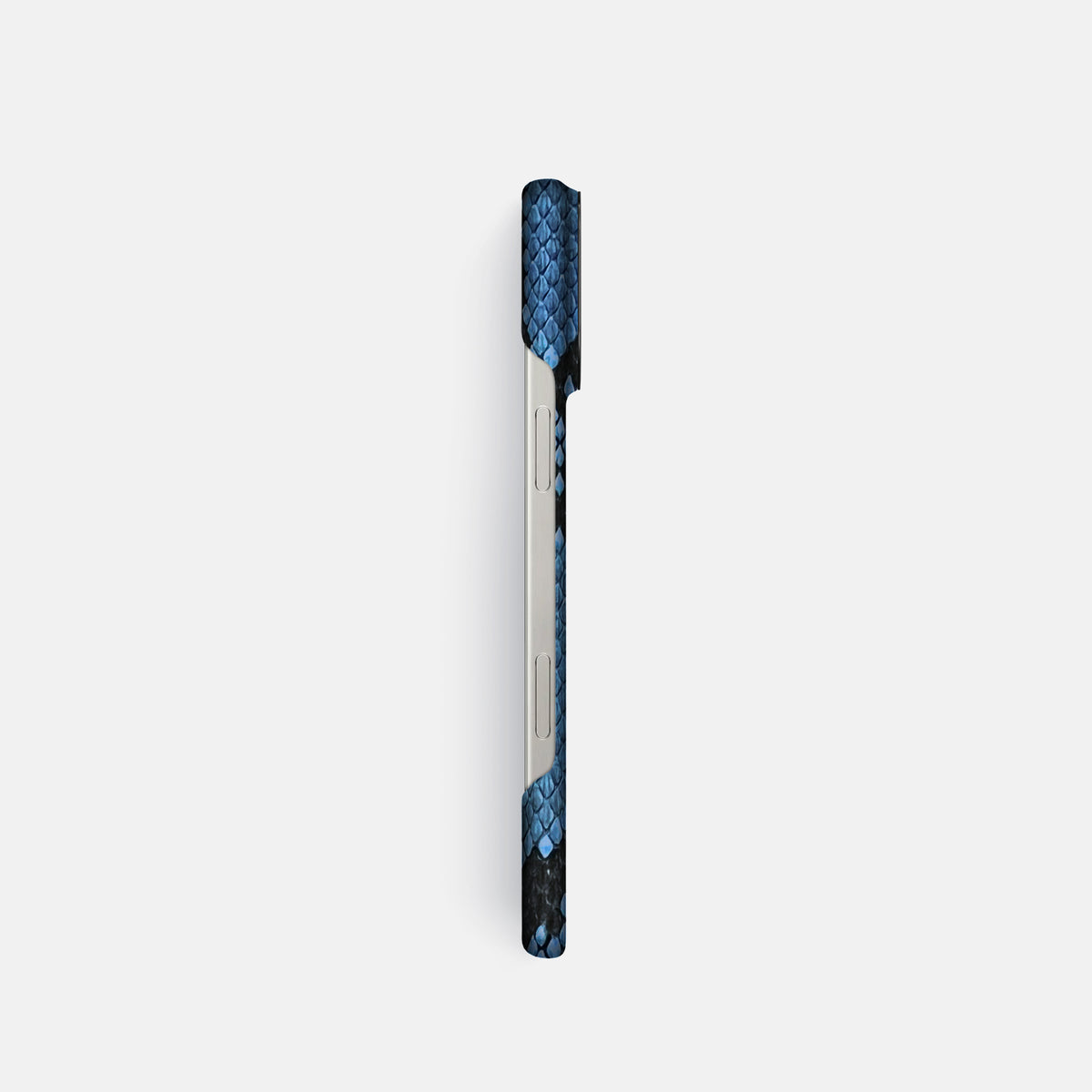 Blue-Jeans iPhone 16 Pro Classic Case In Python with Black Metal -3 | Blue-Jeans-Black