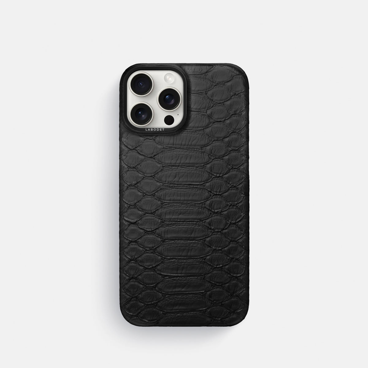 Black iPhone 16 Pro Classic Case Python with Black Metal -1 | Black-Black