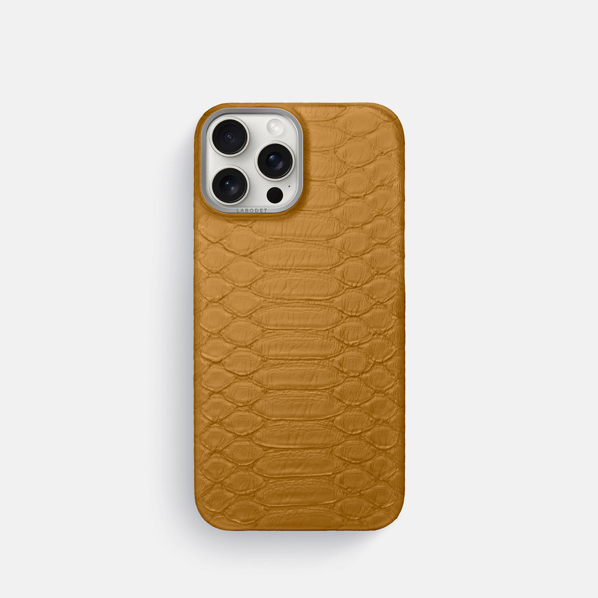 Honey iPhone 16 Pro Classic Case Python with Steel Metal -1 | Honey-Steel