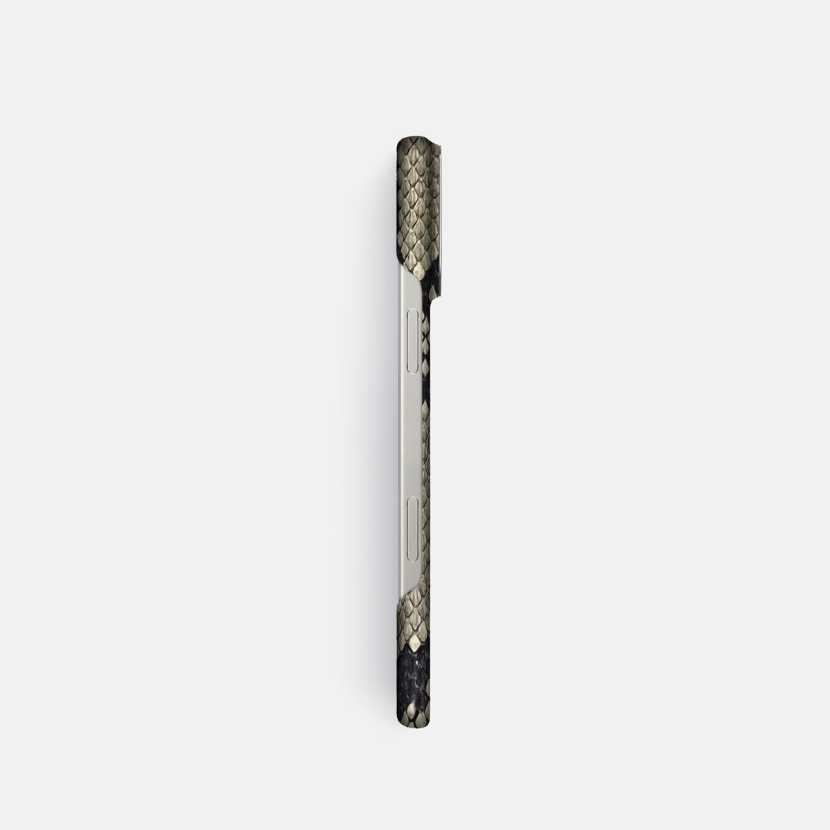 Savannah iPhone 16 Pro Classic Case In Python with Steel Metal -3 | Savannah-Steel