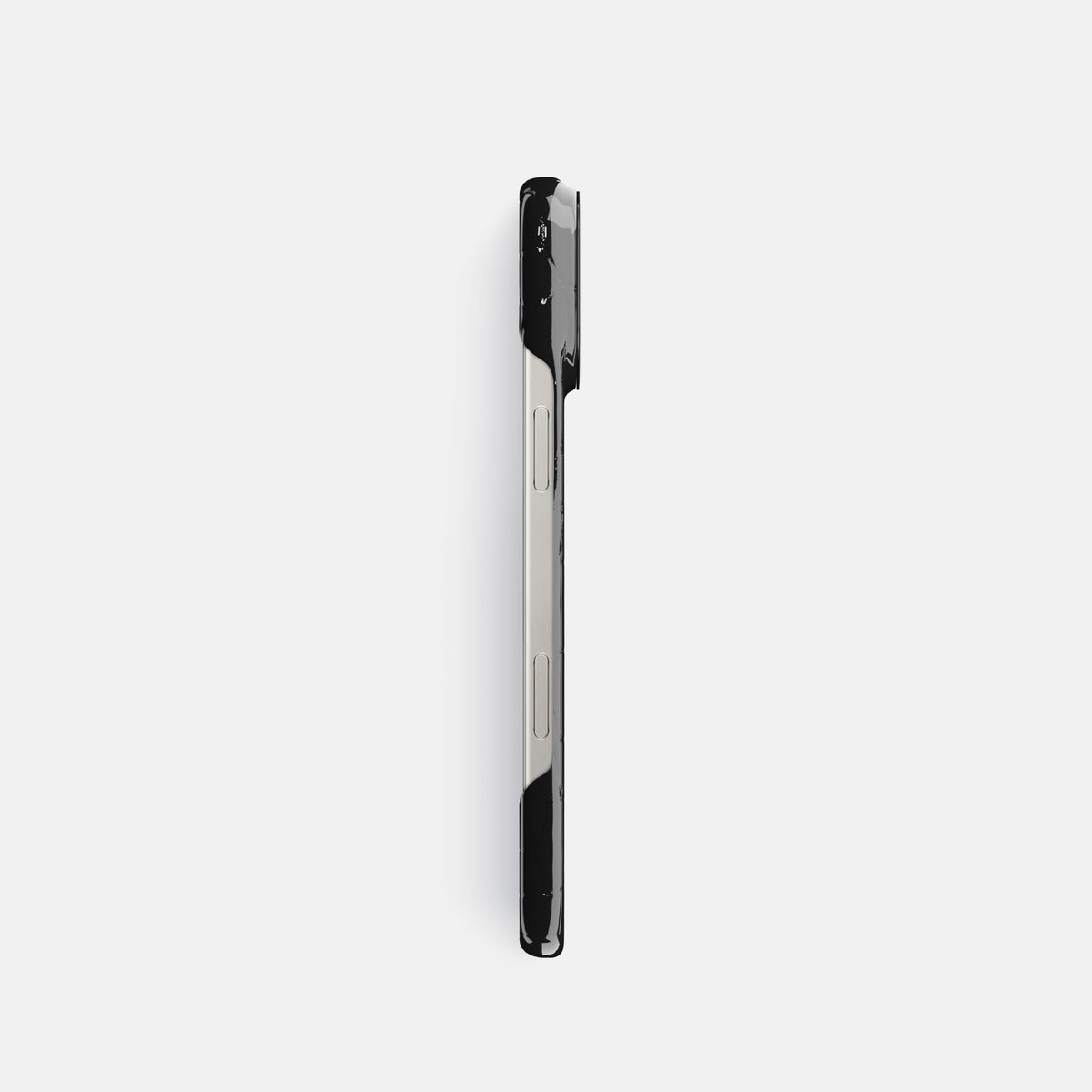 Black Classic Case Shiny Alligator with Black Metal -3 | Black-Black
