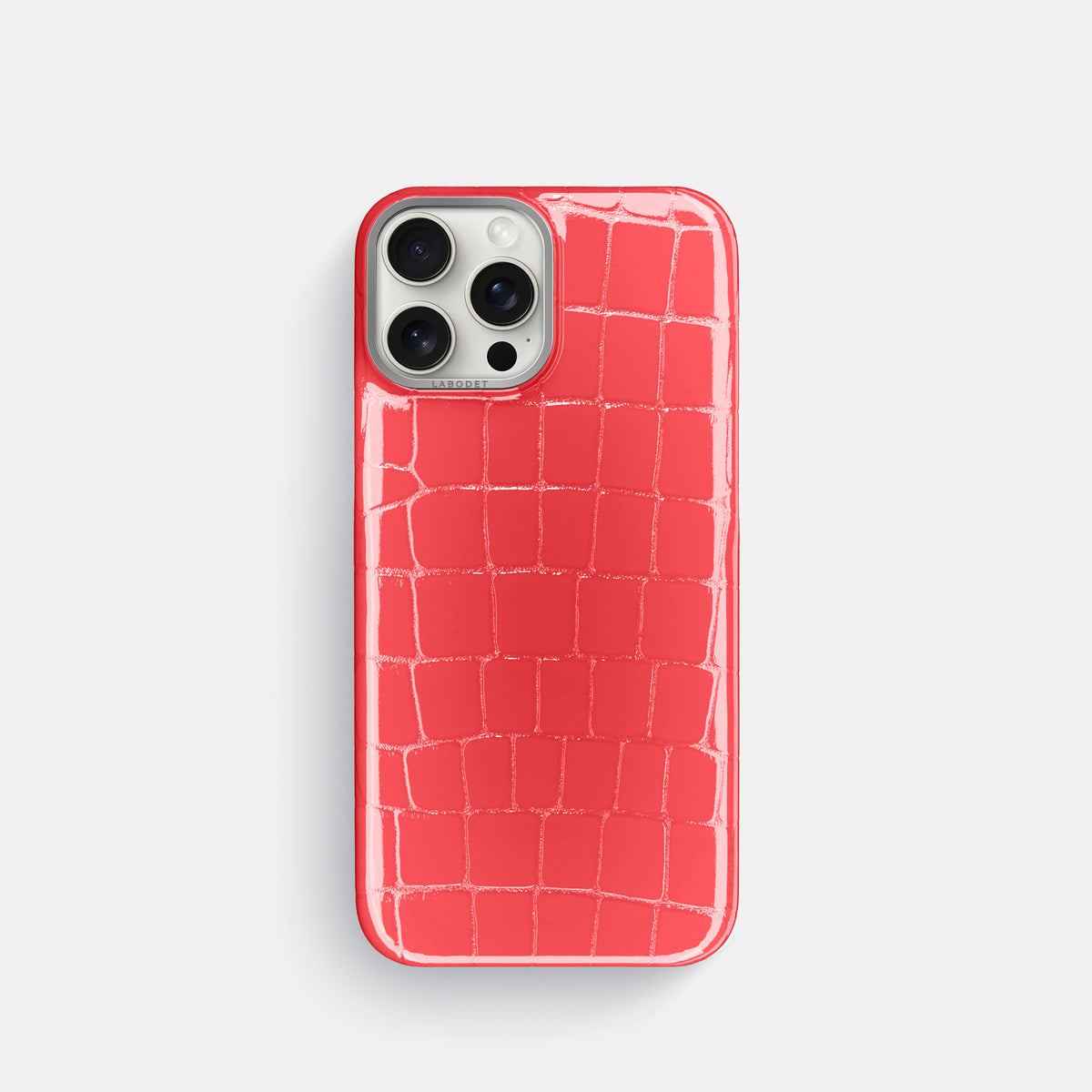 Papaya Classic Case Shiny Alligator with Steel Metal -1 | Papaya-Steel