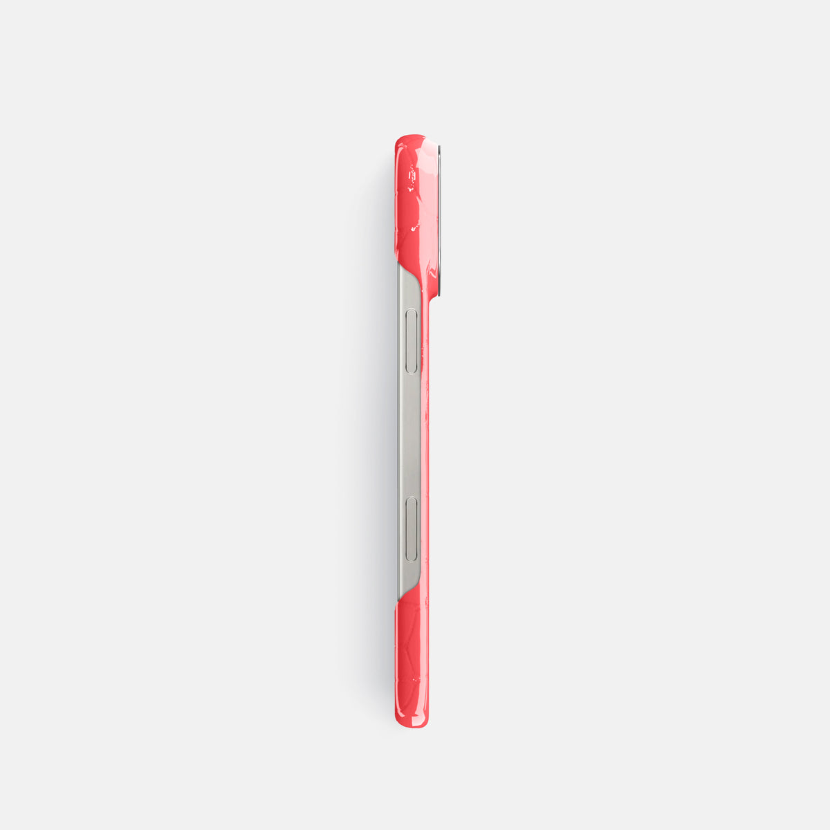 Papaya Classic Case Shiny Alligator with Steel Metal -3 | Papaya-Steel