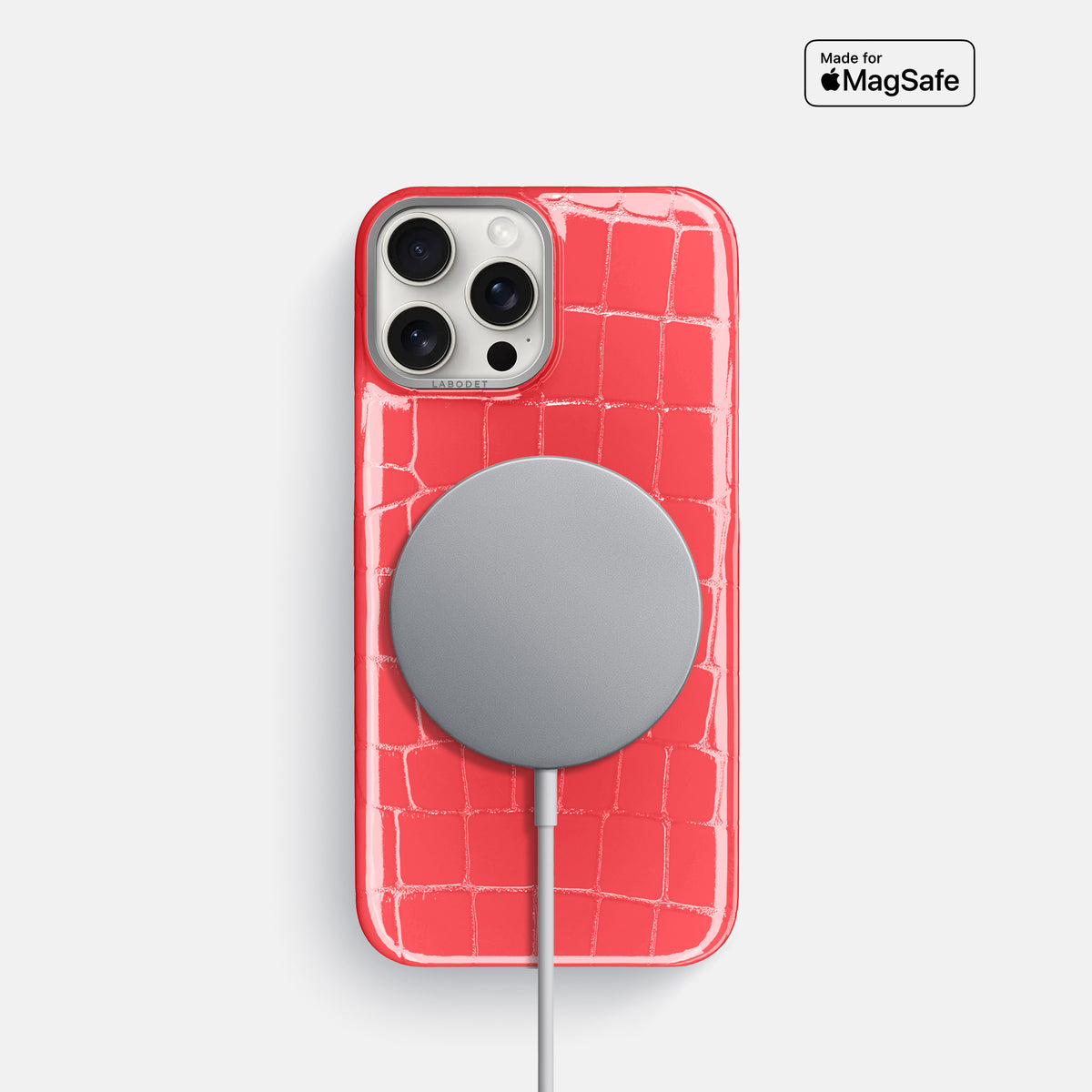Papaya Classic Case Shiny Alligator with Steel Metal -5 | Papaya-Steel