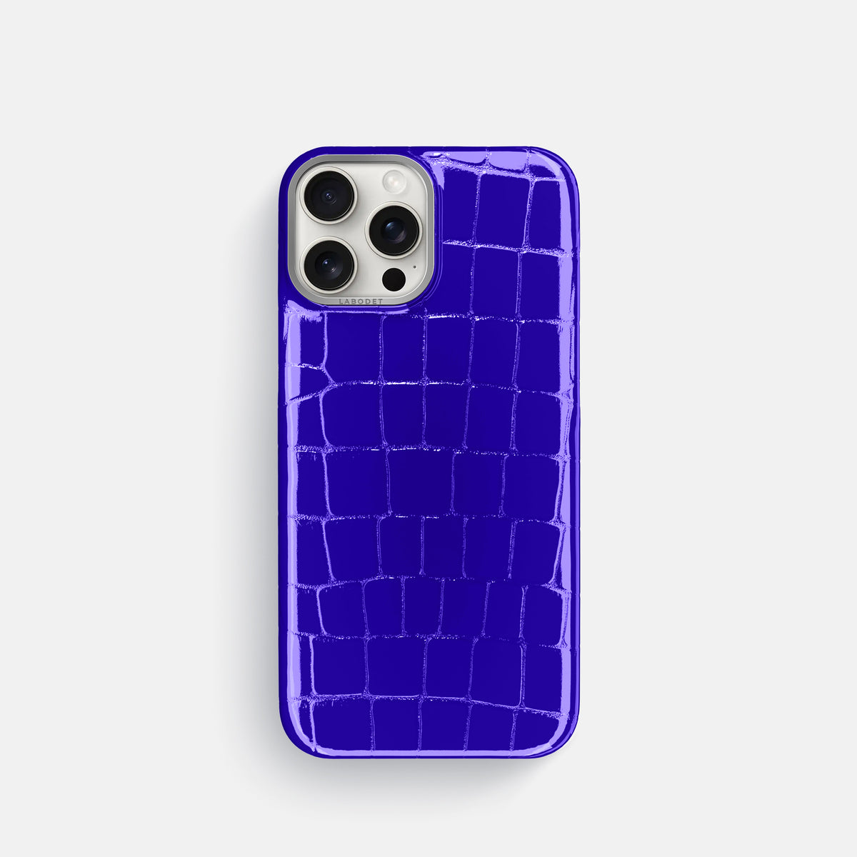 Royal Blue Classic Case Shiny Alligator with Steel Metal -1 | Royal-Blue-Steel
