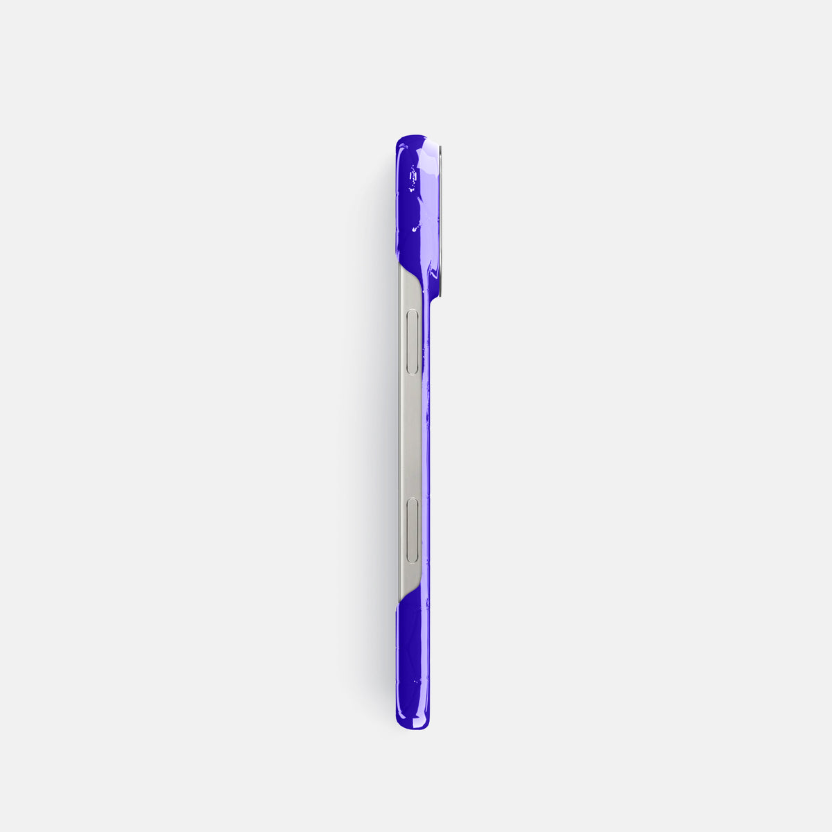 Royal Blue Classic Case Shiny Alligator with Steel Metal -3 | Royal-Blue-Steel