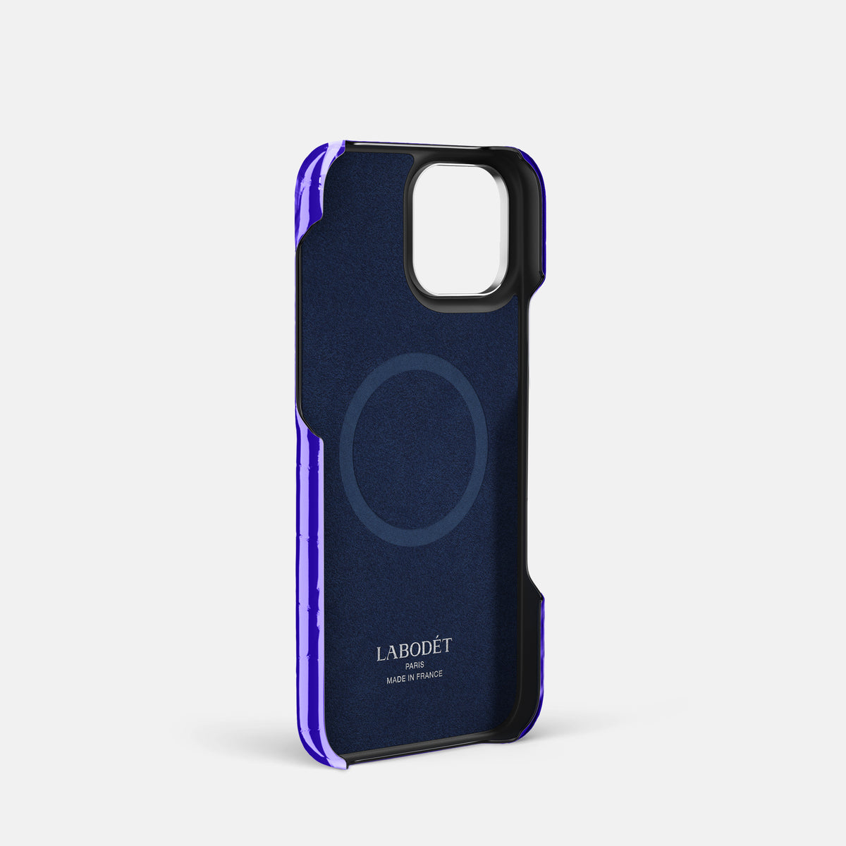 Royal Blue Classic Case Shiny Alligator with Steel Metal -4 | Royal-Blue-Steel