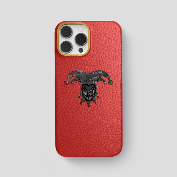 Classic Case With Carbon Joker For iPhone 15 Pro Max In Calf
