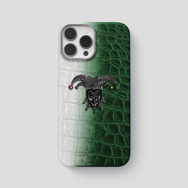 Classic Case With Carbon Joker For iPhone 15 Pro Max In Himalayan Crocodile