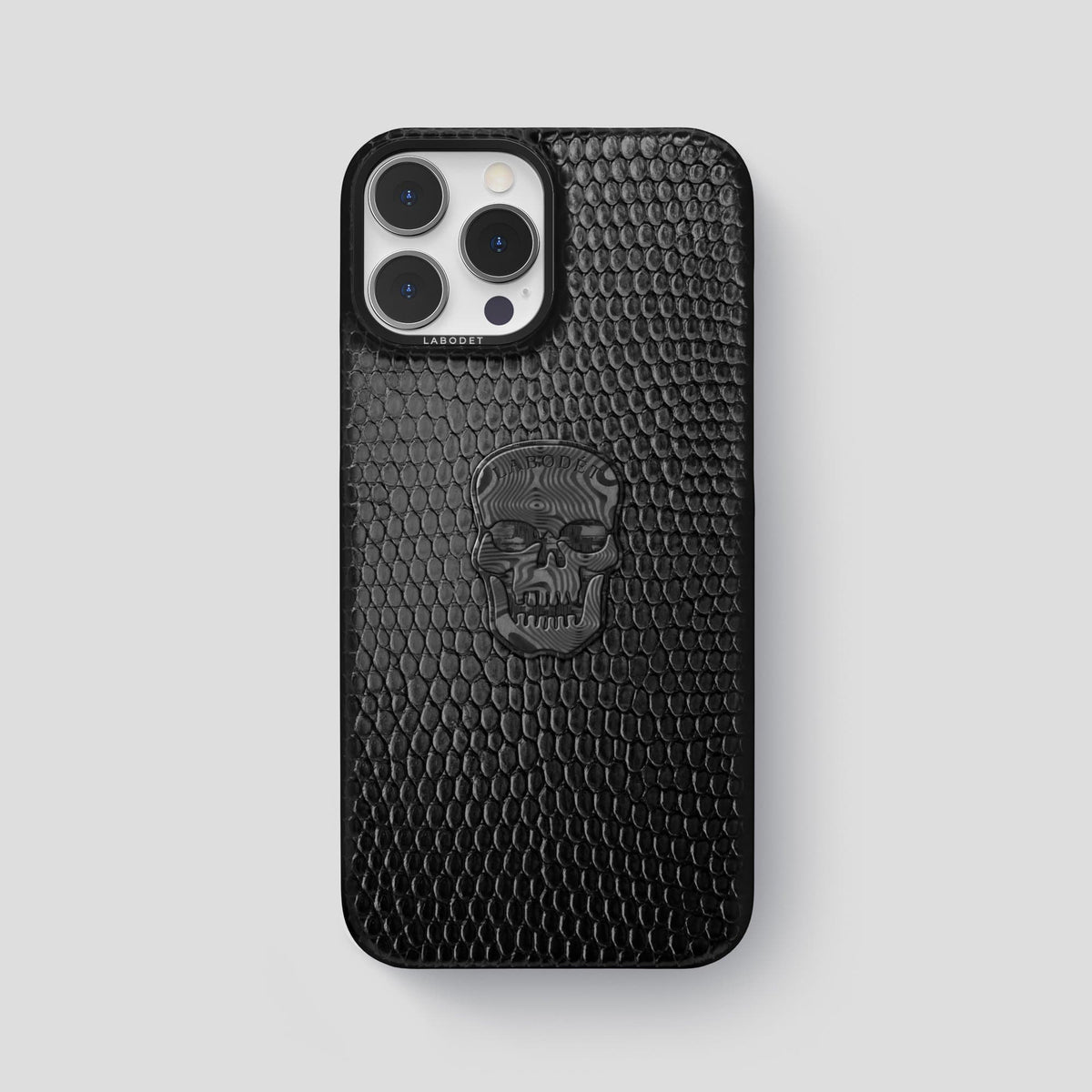 Black iPhone 14 Pro Max Classic Case with Black Metal -1 | Black-Black