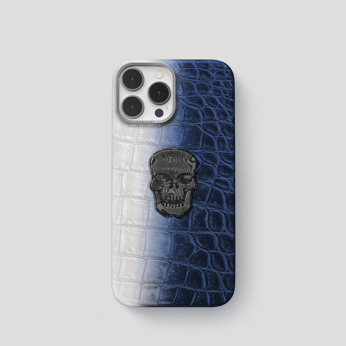 Navy Blue iPhone 14 Pro Himalaya Classic Case with Steel Metal -1 | Navy-Blue-Steel