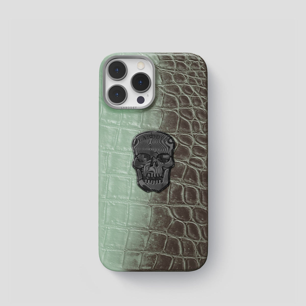 Pistachio iPhone 15 Pro Himalaya Classic Case with Steel Metal -1 | Pistachio-Steel
