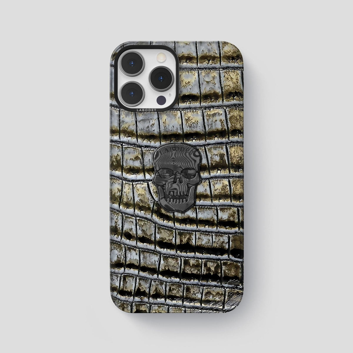 Antique-Bronze iPhone 14 Pro Max Himalaya Classic Case with Black Metal -1 | Antique-Bronze-Black