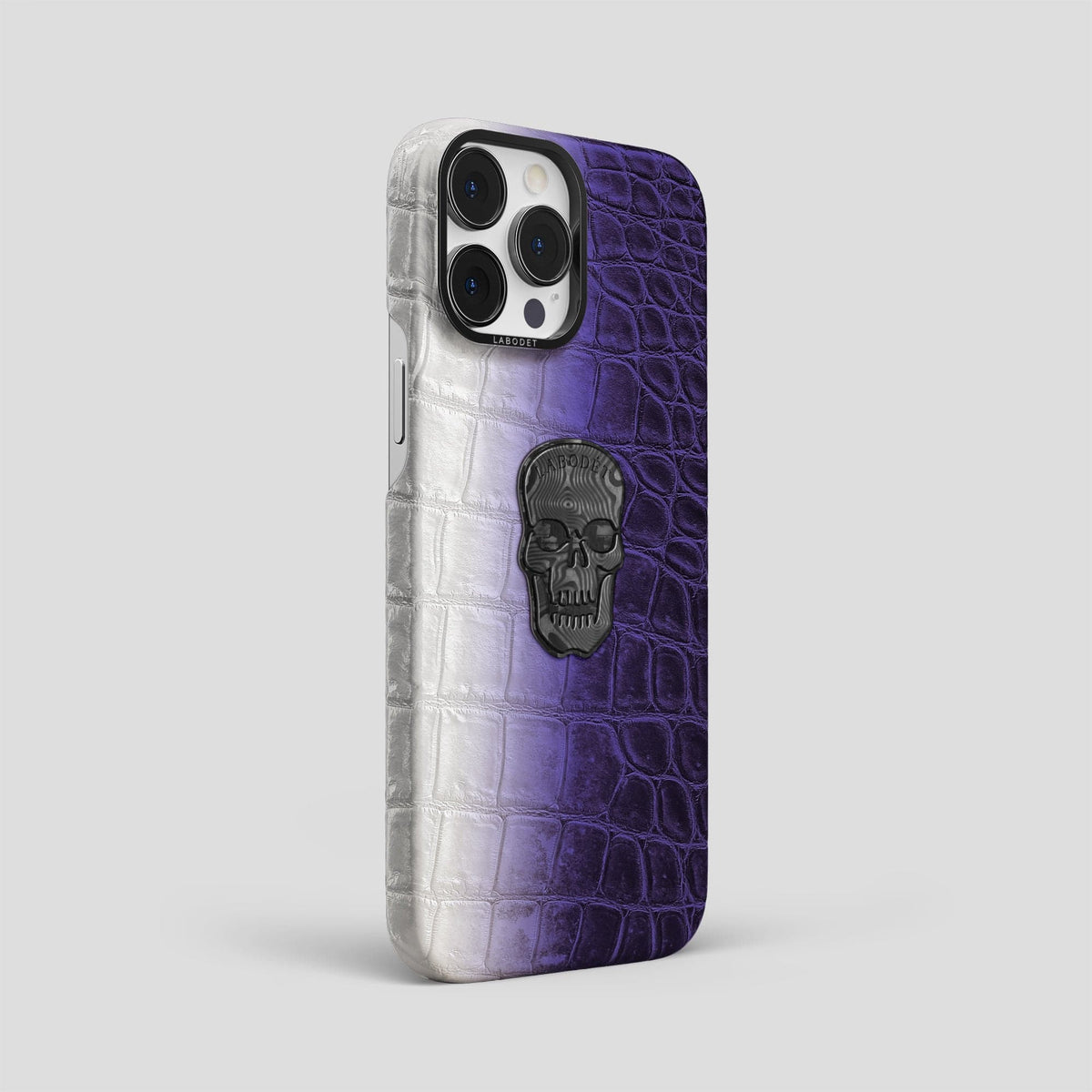 Purple iPhone 14 Pro Max Himalaya Classic Case with Black Metal -2 | Purple-Black