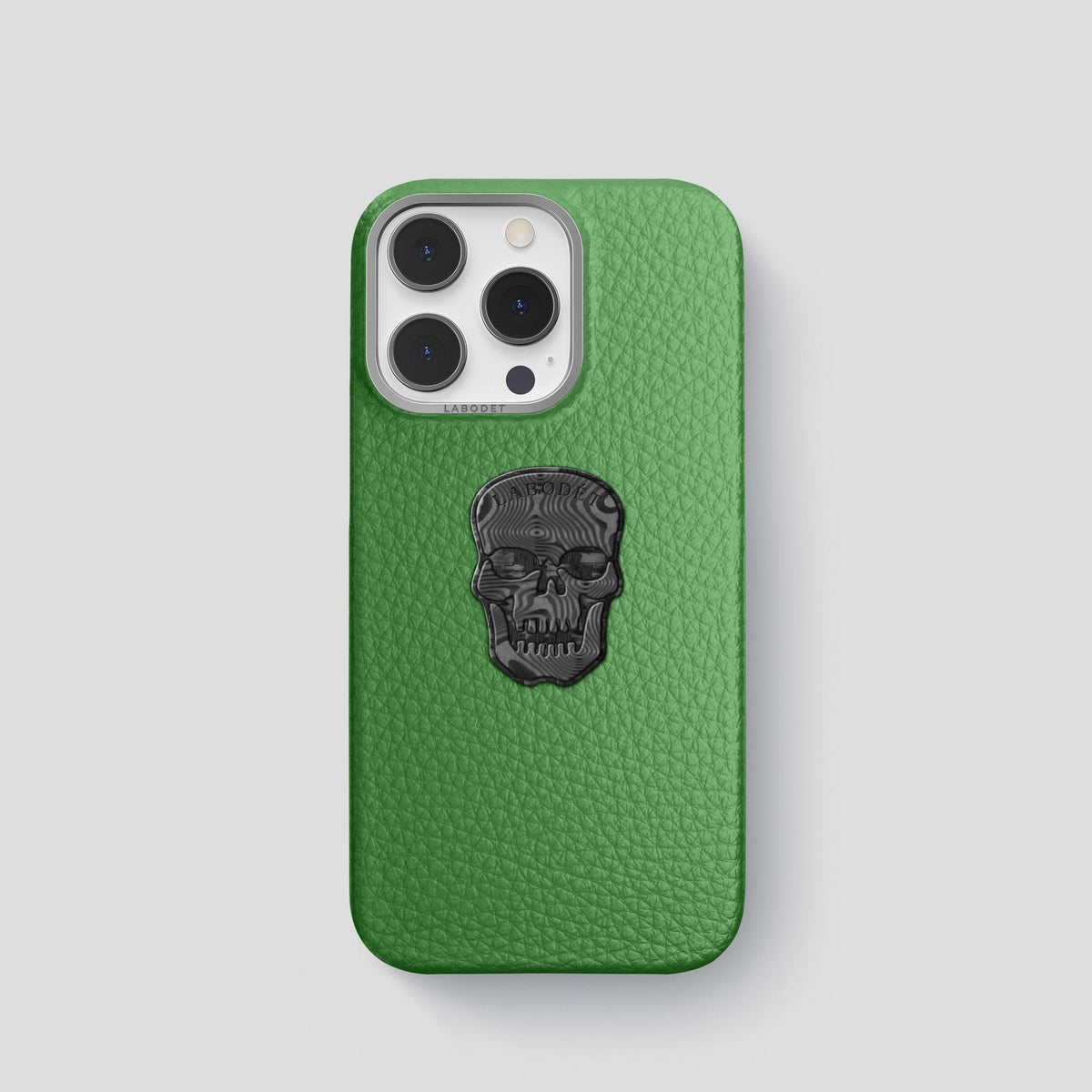 Herb iPhone 15 Pro Classic Case Calf with Steel Metal -1 | Herb-Steel
