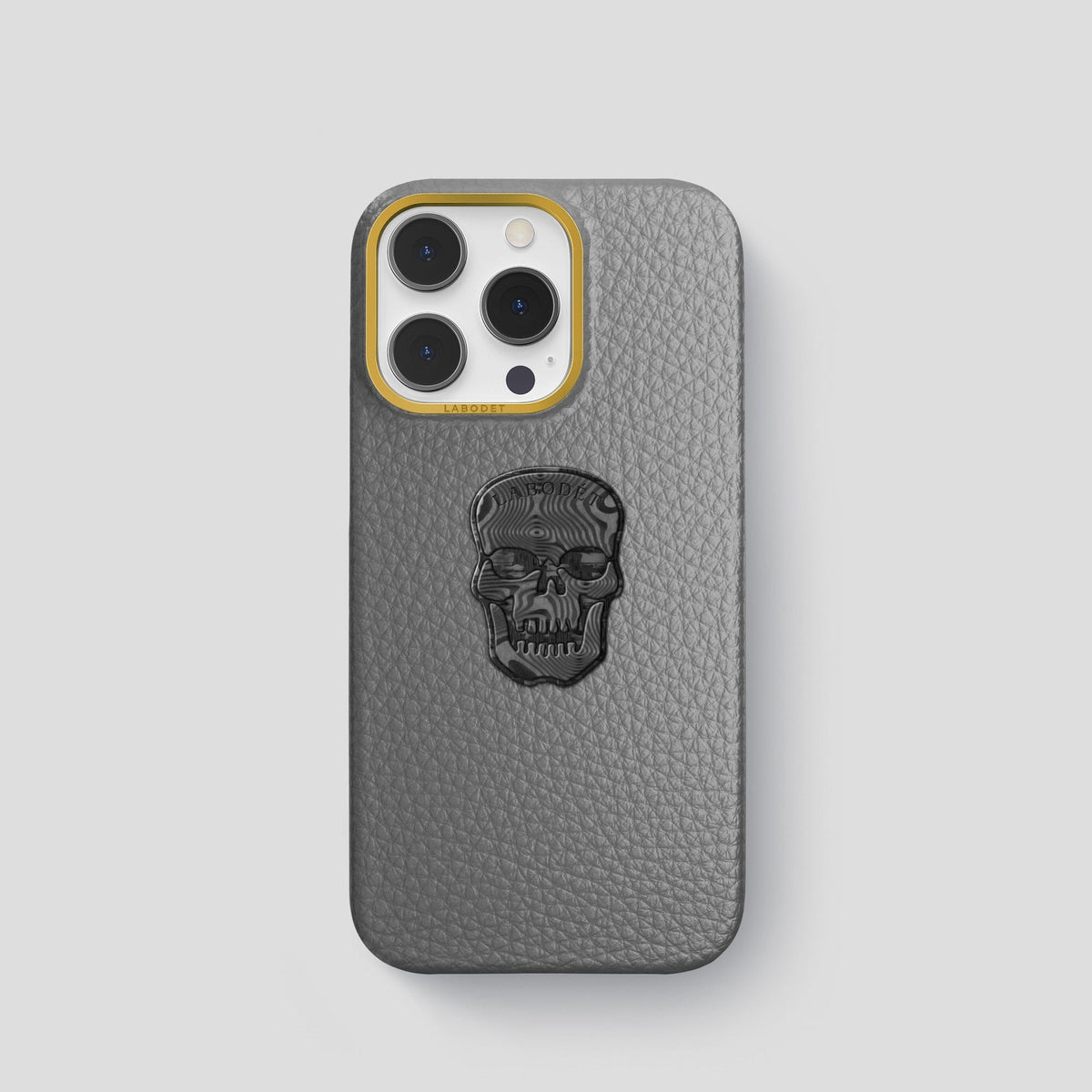 Souris iPhone 15 Pro Classic Case Calf with Gold Metal -1 | Souris-Gold