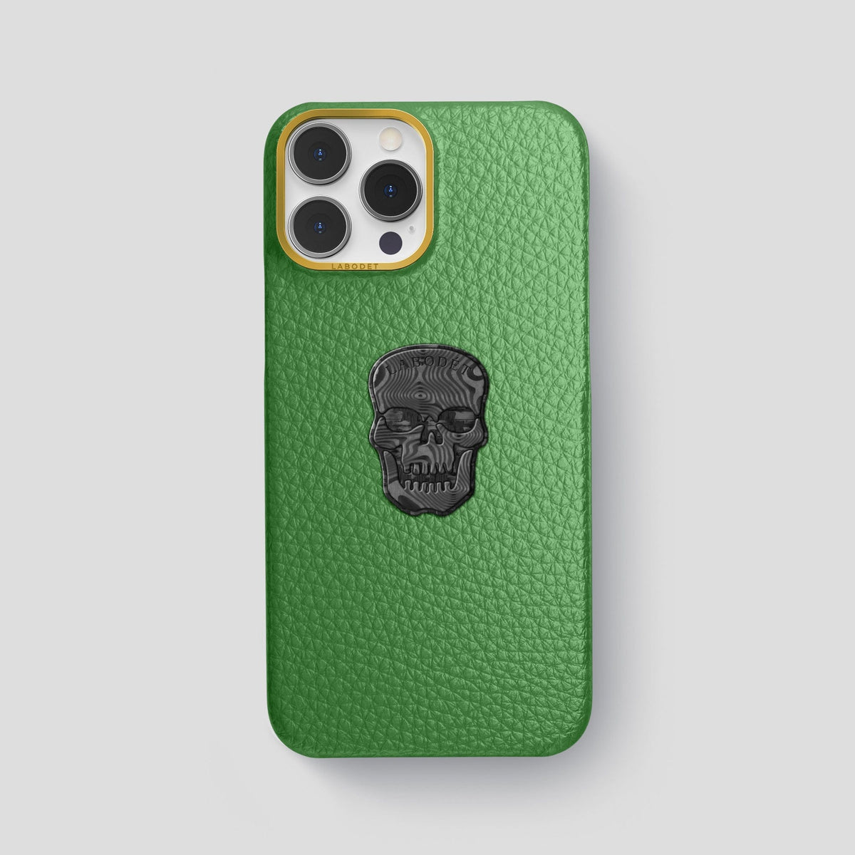 Herb iPhone 15 Pro Max Classic Case Calf with Gold Metal -1 | Herb-Gold