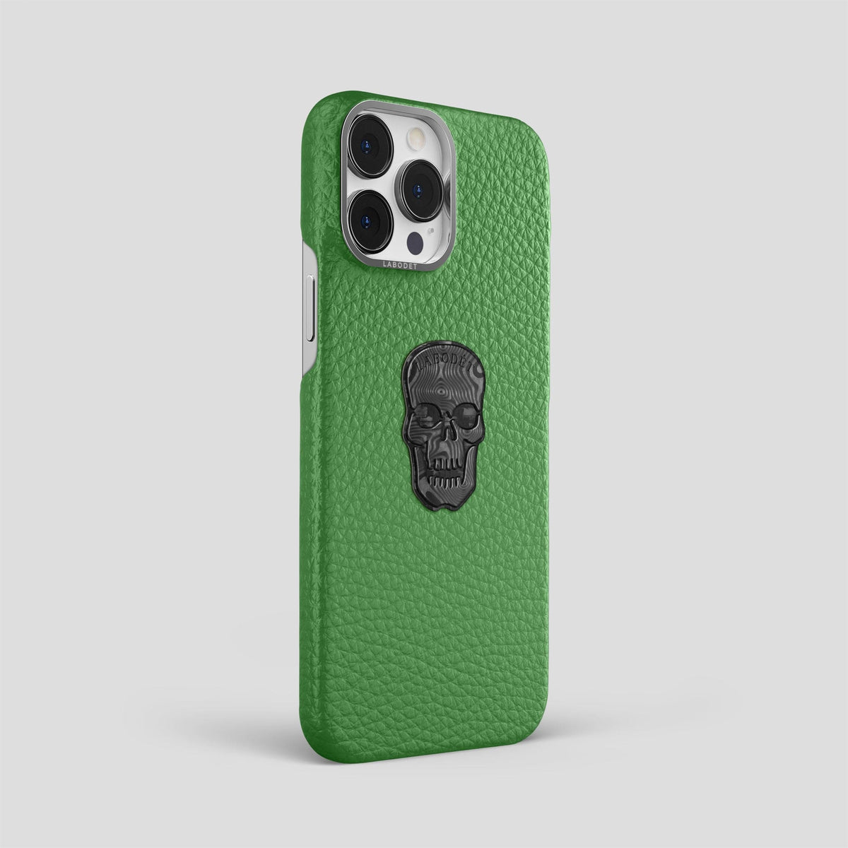 Herb iPhone 15 Pro Max Classic Case Calf with Steel Metal -2 | Herb-Steel