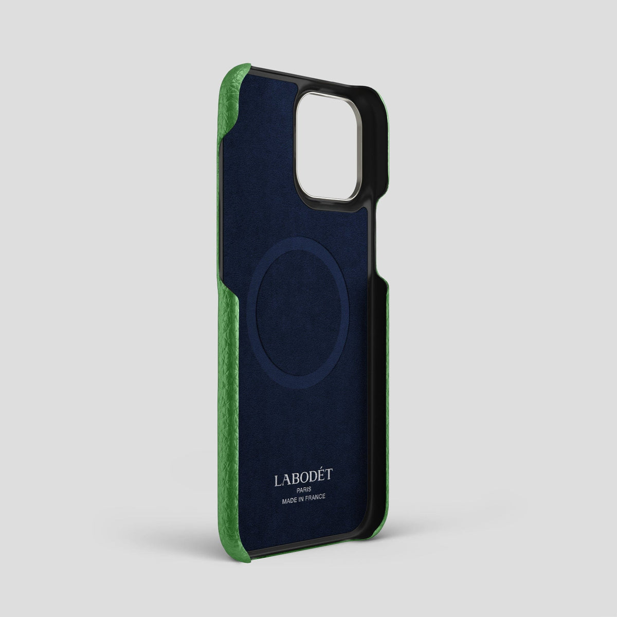 Herb iPhone 15 Pro Max Classic Case Calf with Steel Metal -4 | Herb-Steel