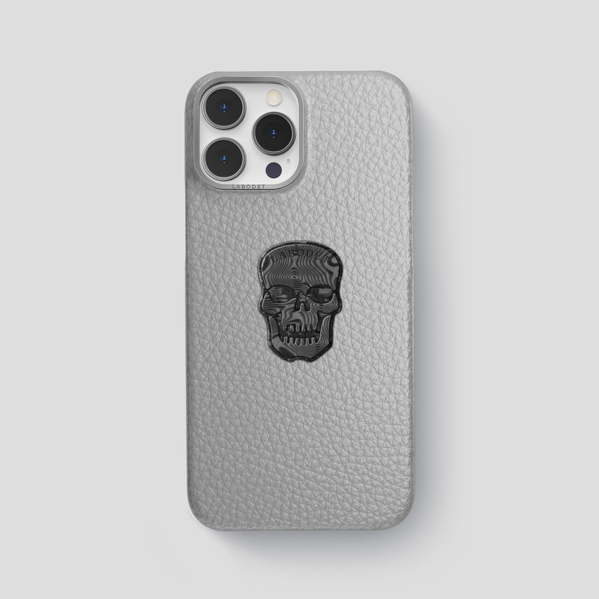 Nuage iPhone 15 Pro Max Classic Case Calf with Steel Metal -1 | Nuage-Steel