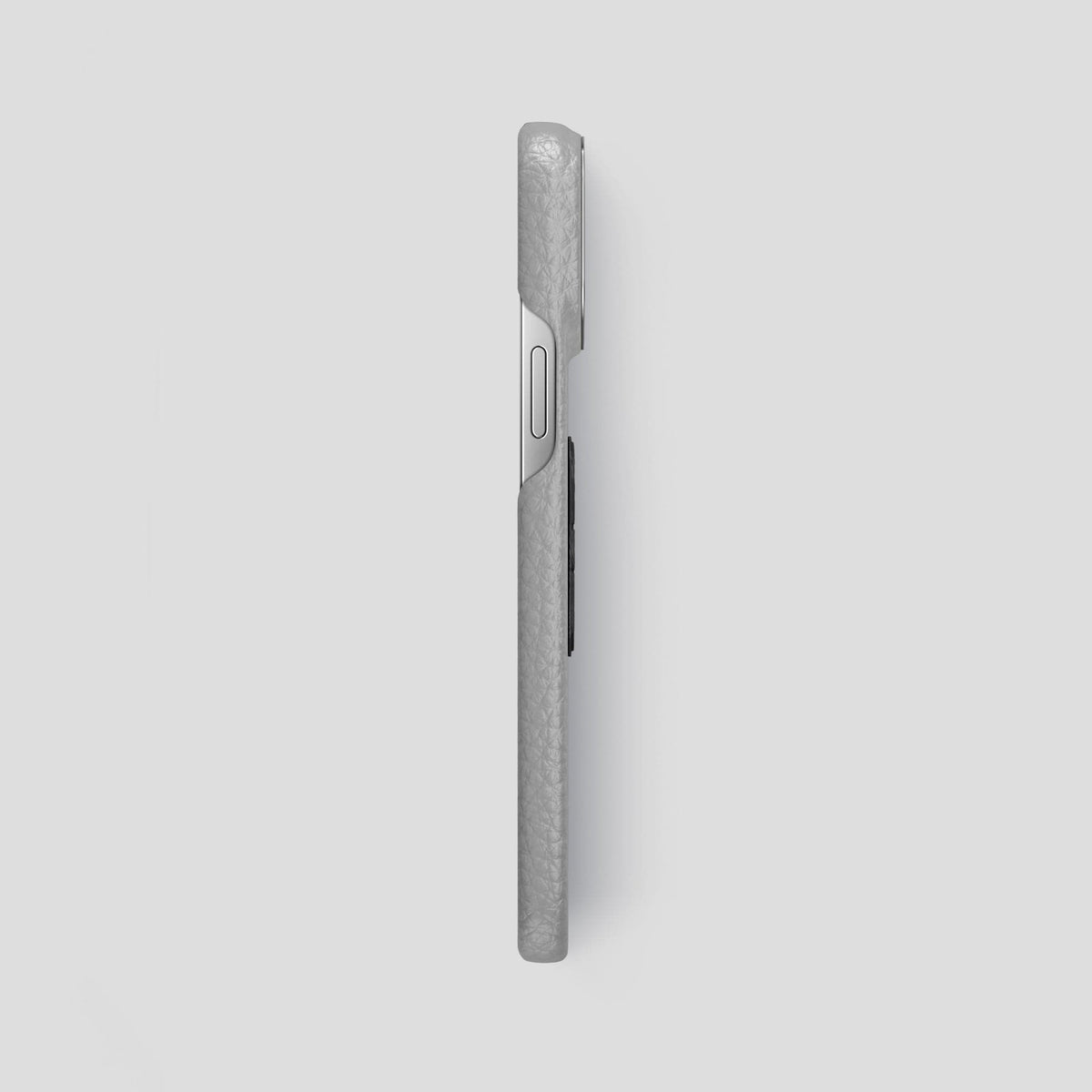 Nuage iPhone 15 Pro Max Classic Case Calf with Steel Metal -3 | Nuage-Steel