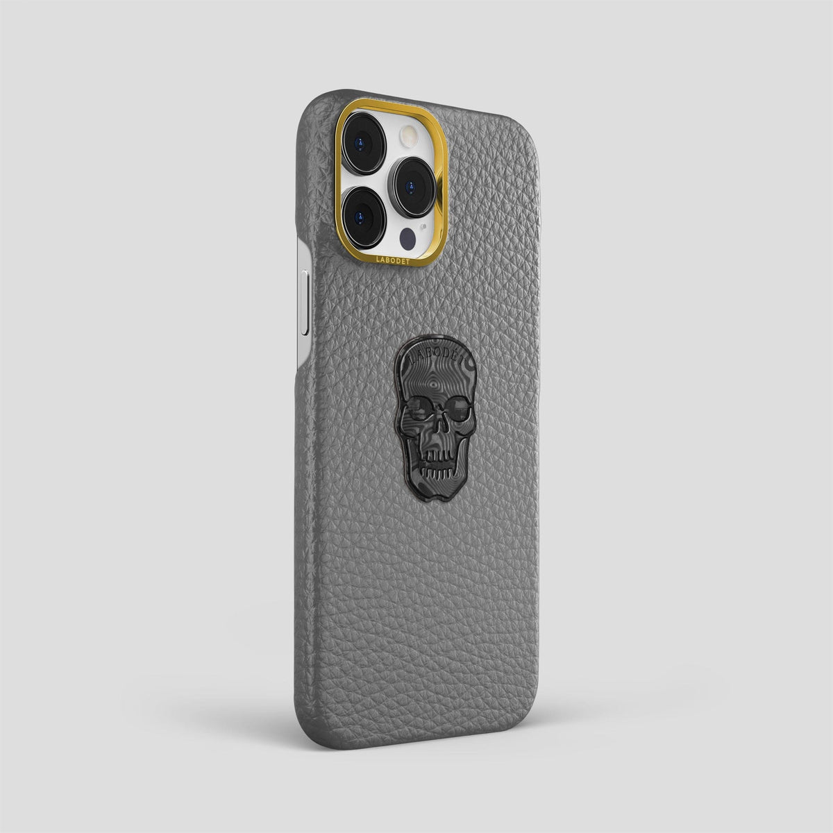 Souris iPhone 15 Pro Max Classic Case Calf with Gold Metal -2 | Souris-Gold