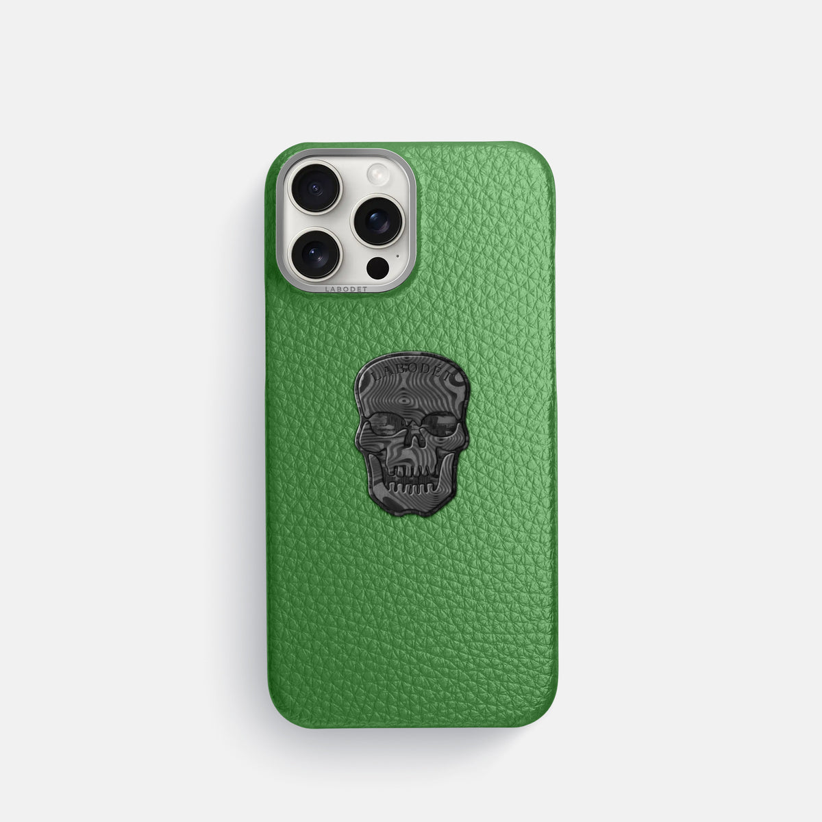 Herb iPhone 16 Pro Classic Case Calf with Steel Metal -1 | Herb-Steel