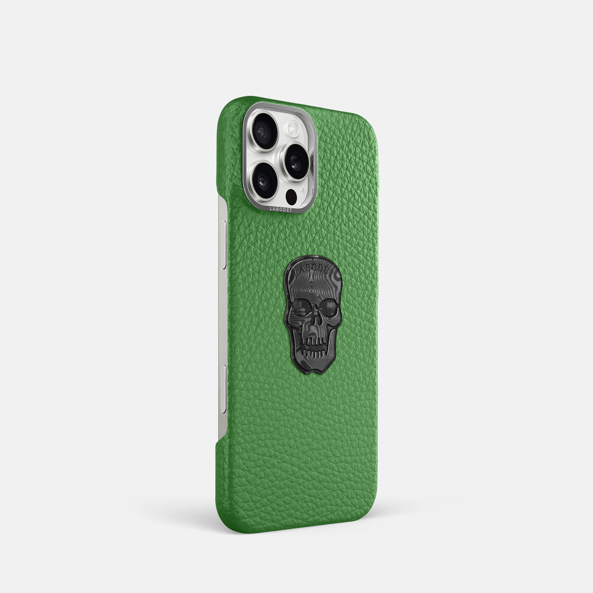 Herb iPhone 16 Pro Classic Case Calf with Steel Metal -2 | Herb-Steel