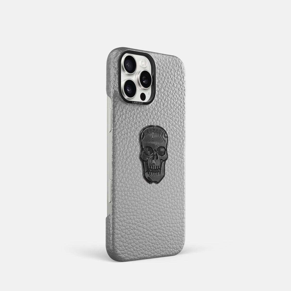 Nuage iPhone 16 Pro Classic Case Calf with Black Metal -2 | Nuage-Black