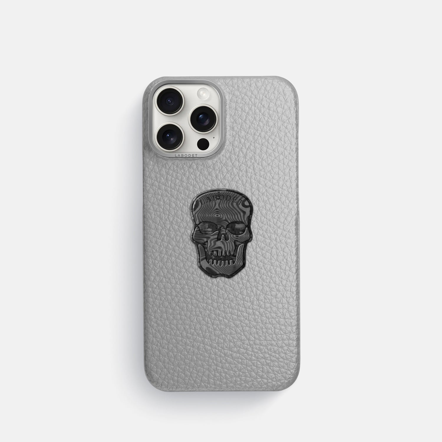 Nuage iPhone 16 Pro Classic Case Calf with Steel Metal -1 | Nuage-Steel