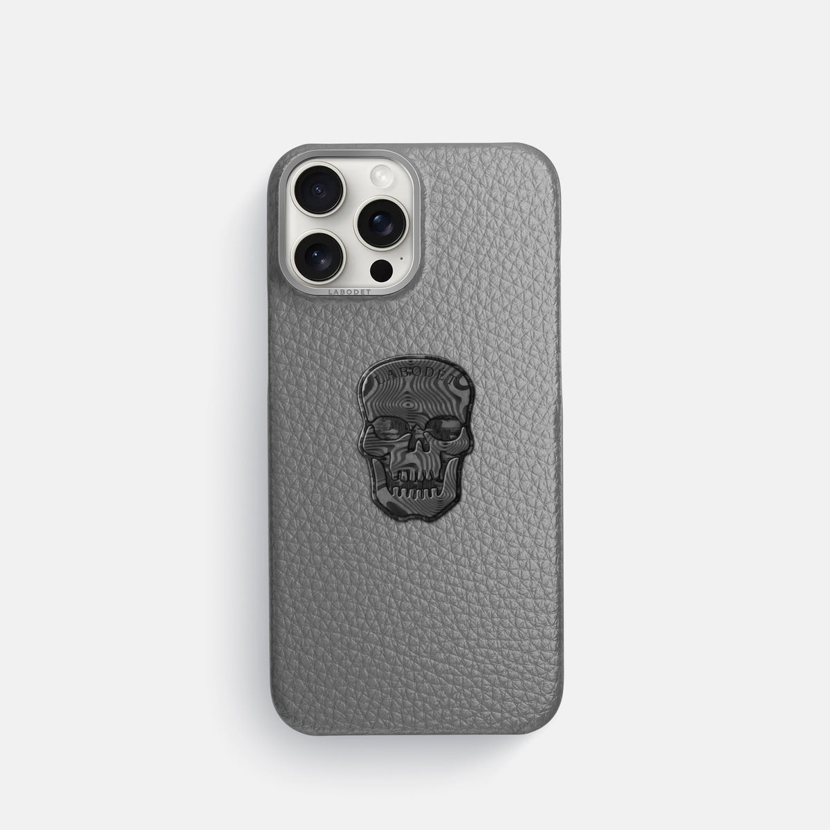 Souris iPhone 16 Pro Classic Case Calf with Steel Metal -1 | Souris-Steel