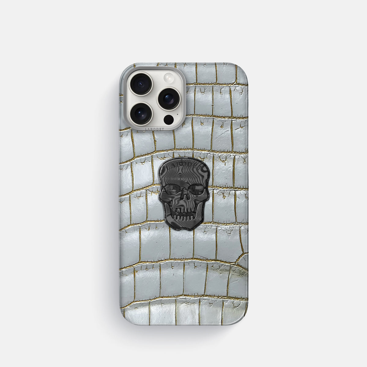Arctic iPhone 16 Pro Classic Case Himalayan Crocodile with Steel Metal -1 | Arctic-Steel