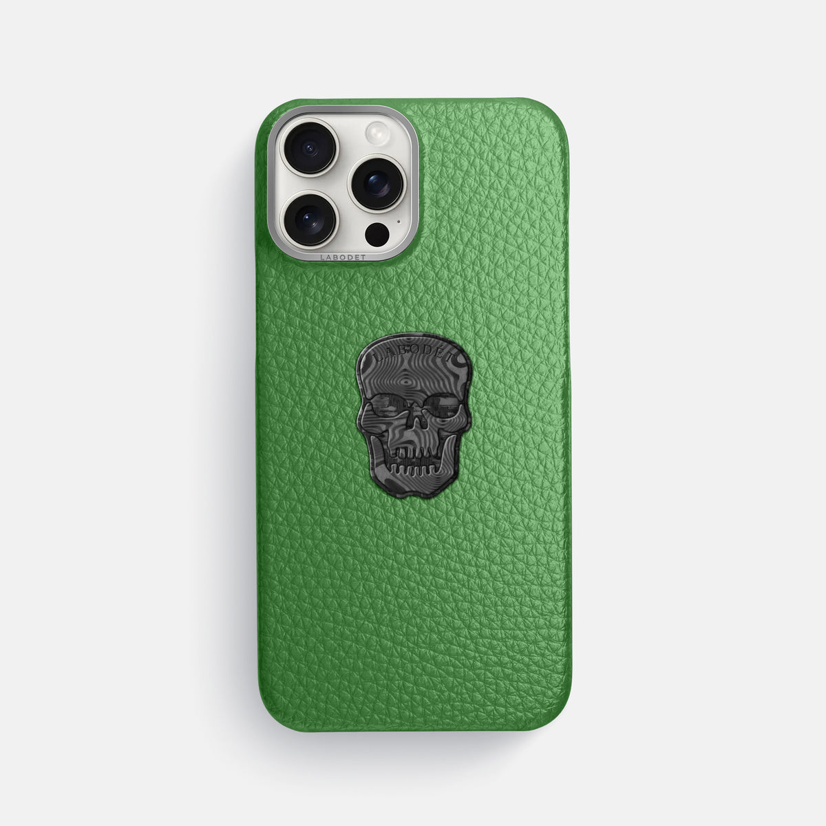 Herb iPhone 16 Pro Max Classic Case Calf with Steel Metal -1 | Herb-Steel