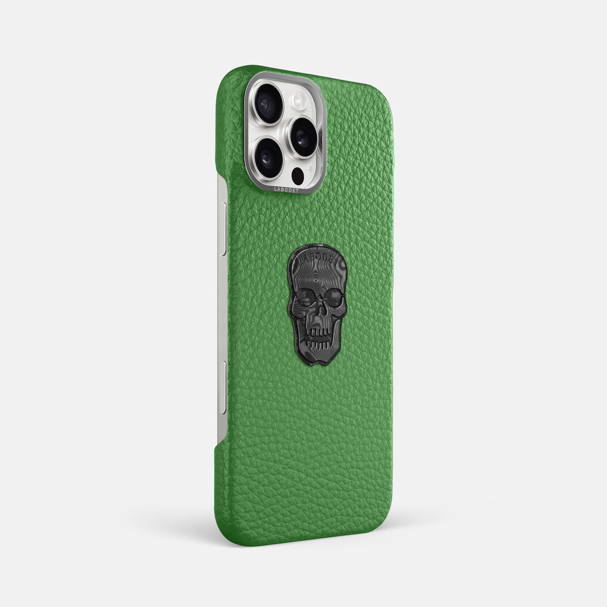 Herb iPhone 16 Pro Max Classic Case Calf with Steel Metal -2 | Herb-Steel