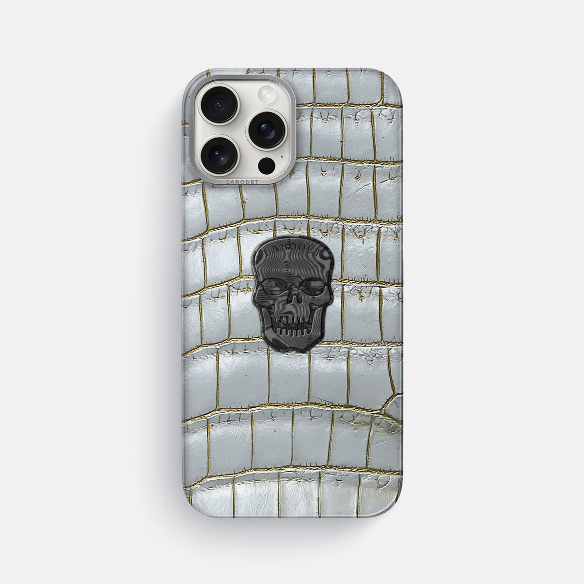 Arctic iPhone 16 Pro Max Classic Case Himalayan Crocodile with Steel Metal -1 | Arctic-Steel