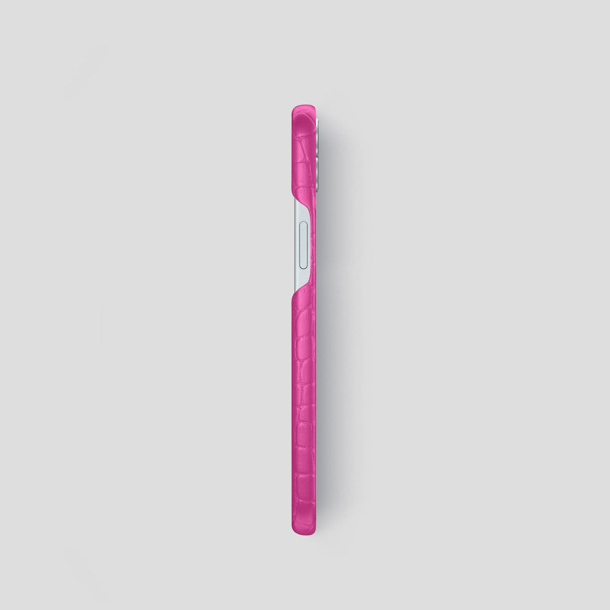 Fuchsia iPhone 15 Slim Case Alligator -3 | Fuchsia