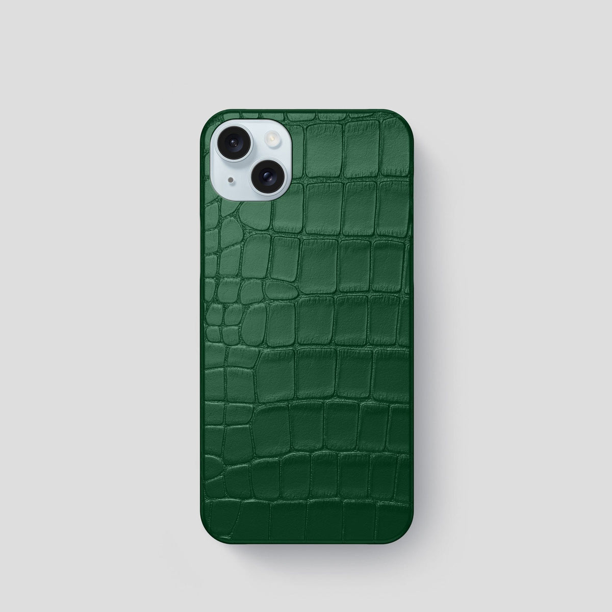 Forest-Green iPhone 15 Slim Case Alligator -1 | Forest-Green