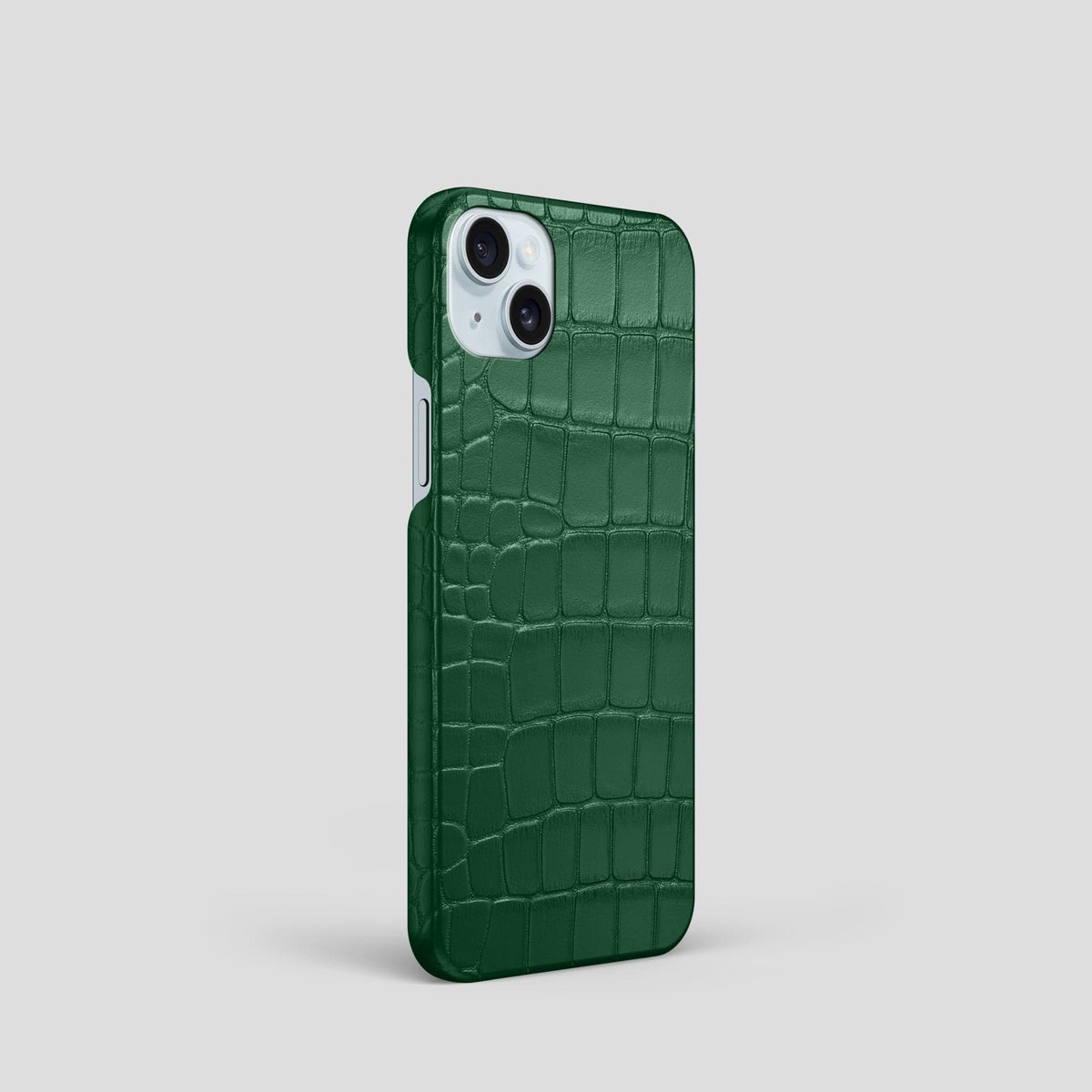 Forest-Green iPhone 15 Slim Case Alligator -2 | Forest-Green